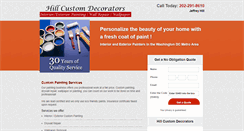 Desktop Screenshot of hillcustompainting.com